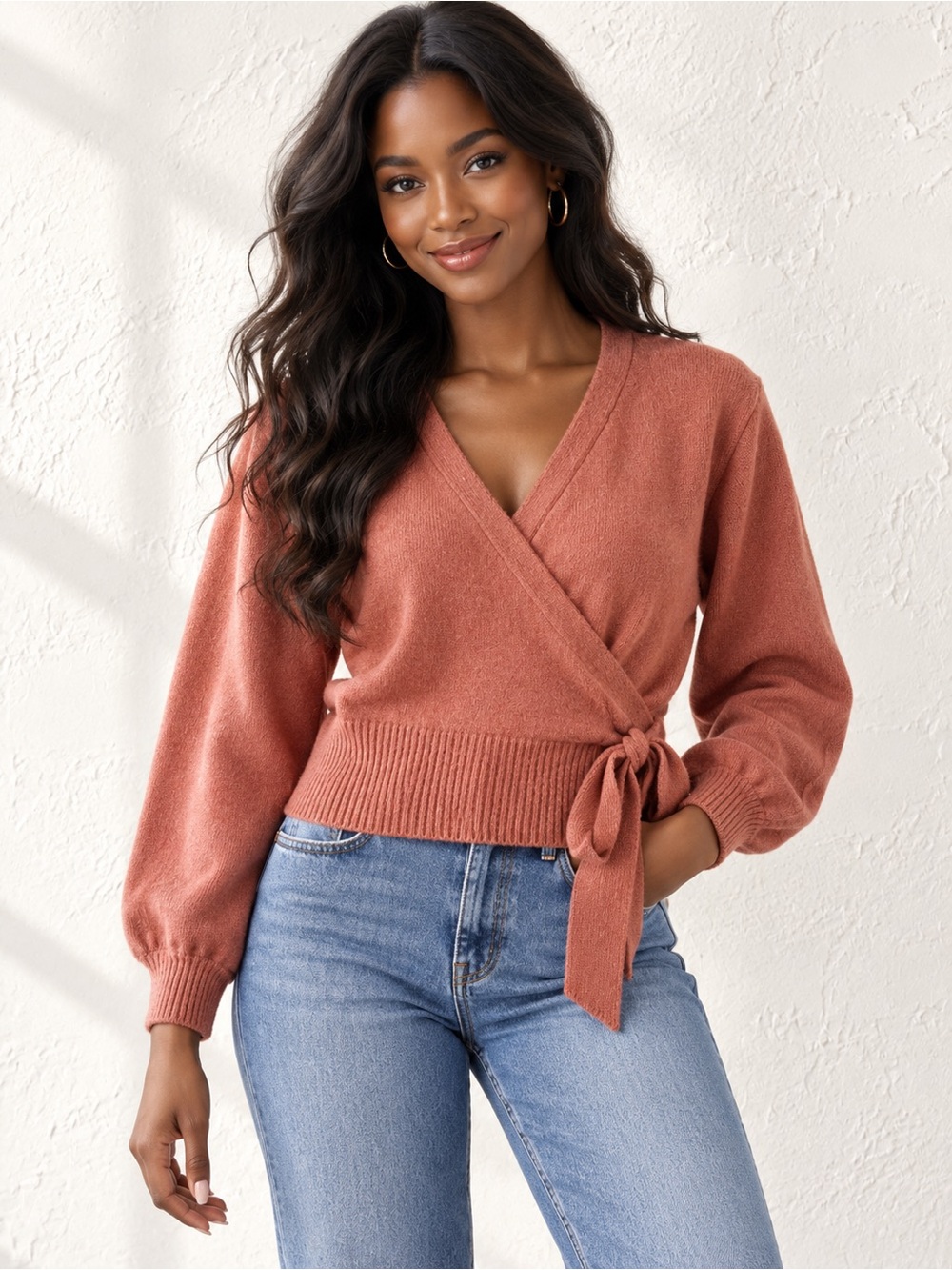 🎉5 for $45🎉 Gianni bini wrap sweater size S